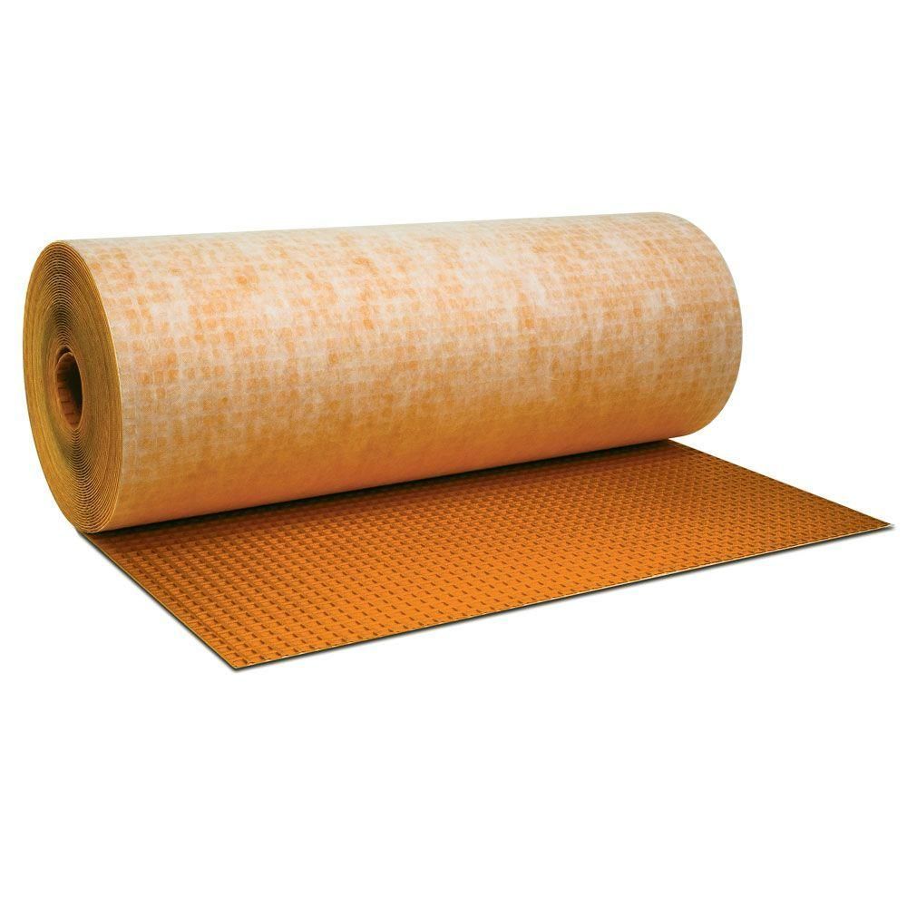Schluter Ditra Uncoupling & Waterproofing Membrane – 150 Sq Ft Roll, 1/8” Thick, Polyethylene, For Ceramic & Stone Tile (DITRA150)