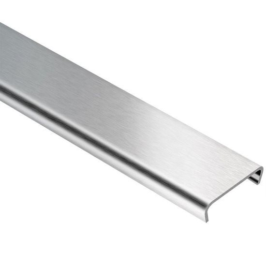 DESIGNLINE Decorative Border Profile - Stainless Steel (V2) Brushed 1/4" (6 mm) x 8' 2-1/2"