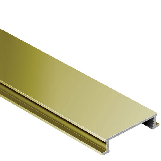 DESIGNLINE Decorative Border Profile - Brass 1/4" (6 mm) x 8' 2-1/2"