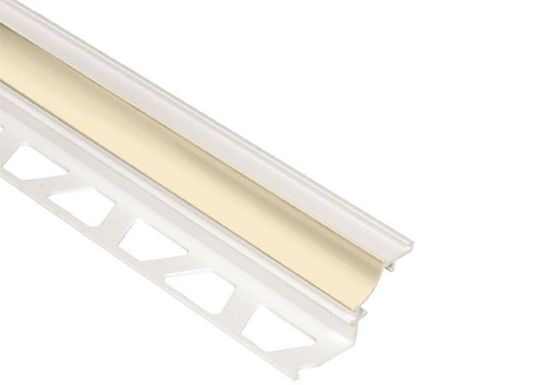 DILEX-PHK Profilé à gorge avec un radius de 3/8" - plastique PVC sable 5/16" (8 mm) x 8' 2-1/2"