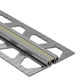 DILEX-EKSB Profilé de joint de surface pour les revêtements de plancher plus minces - acier inoxydable (V2) avec joint de 1/4" (6 mm) gris 1/4" x 8' 2-1/2"