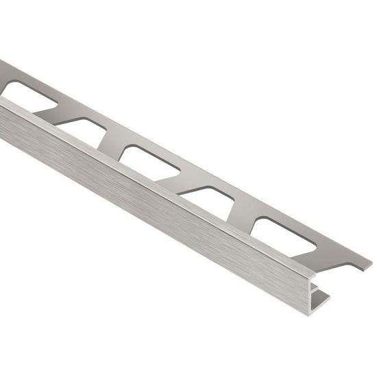 JOLLY Floor/Wall Tile Edging Trim Anodized Aluminum Brushed Nickel 5/16" (8 mm) x 8' 2-1/2"