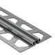 DILEX-EKSB Surface Movement Joint Profile for Thinner Floor Coverings Stainless Steel (V2) with 1/4" Joint Black 3/32" (2.5 mm) x 8' 2-1/2"