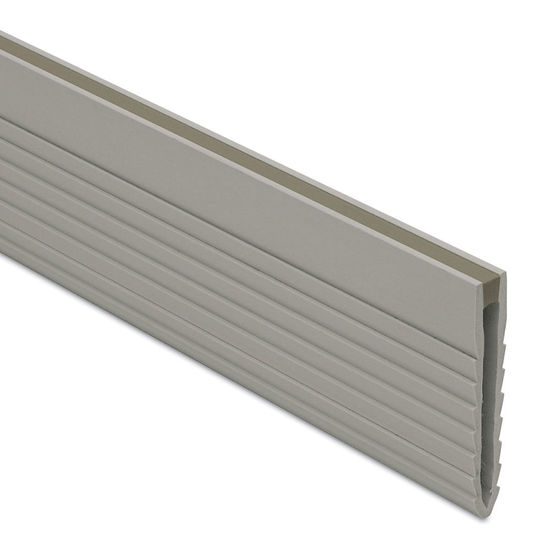 DILEX-MOP Screed Joint Profile - PVC Plastic Grey 1-3/8" (35 mm) x 8' 2-1/2"