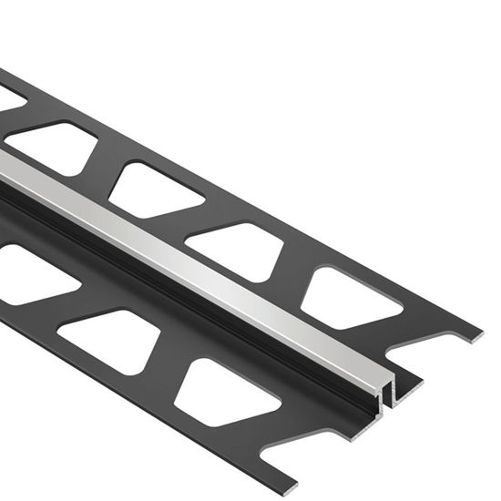 DILEX-BWS Surface Joint Profile with 3/16" Movement Zone - PVC Plastic Classic Grey 1/2" (12.5 mm) x 8' 2-1/2"