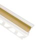 DILEX-PHK Profilé à gorge avec un radius de 3/8" - plastique PVC beige clair 1/2" (12.5 mm) x 8' 2-1/2"