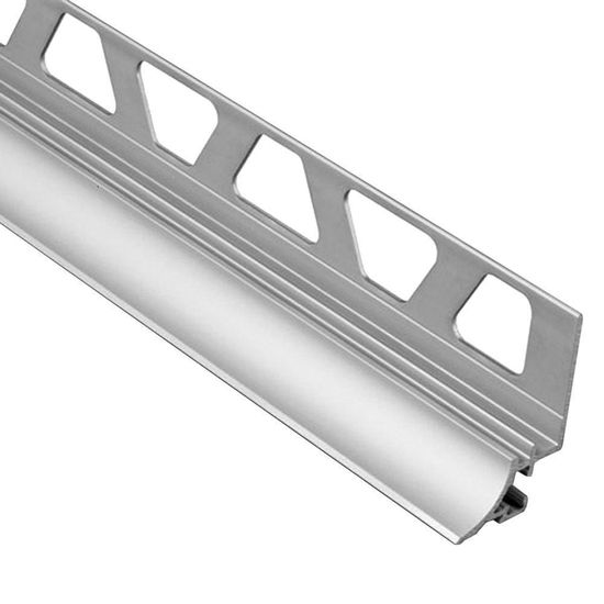 DILEX-AHKA Profilé à gorge avec un radius de 3/8" - aluminium anodisé mat 1/2" (12.5 mm) x 8' 2-1/2"