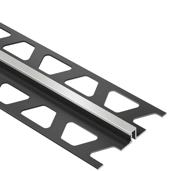 DILEX-BWS Surface Joint Profile with 3/16" Movement Zone - PVC Plastic Classic Grey 3/8" (10 mm) x 8' 2-1/2"