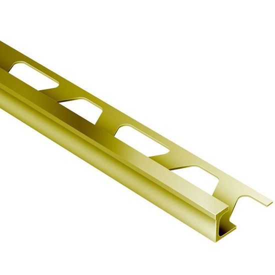 DECO Decorative Edge-protection Profile Wide Reveal - Brass 11/32" (9 mm) x 8' 2-1/2"