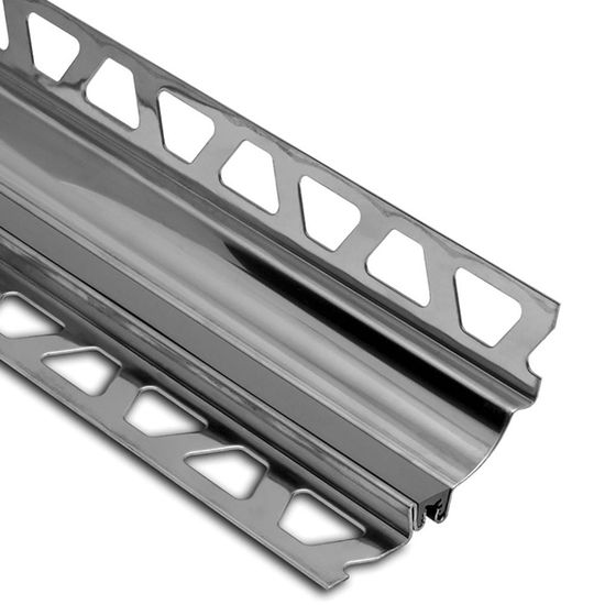 DILEX-HKS Cove-Shaped Profile with 23/32" Radius - Stainless Steel (V2) Grey 1/2" x 7/16" x 8' 2-1/2"