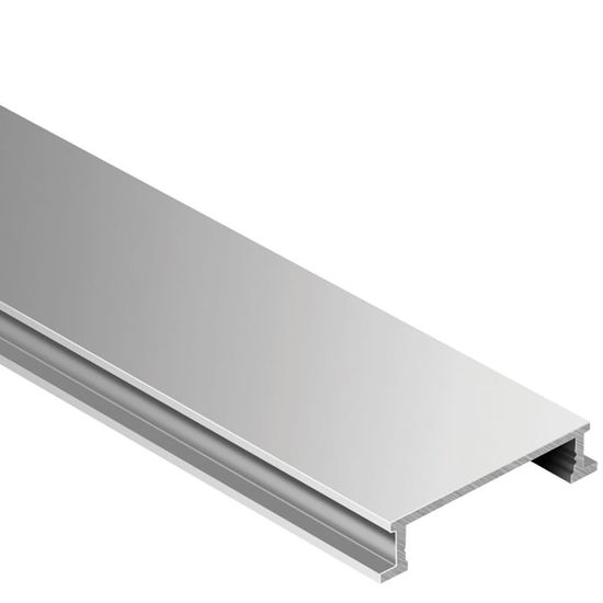 DESIGNLINE Decorative Border Profile - Aluminum Anodized Matte 1/4" (6 mm) x 8' 2-1/2"