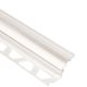 DILEX-PHK Profilé à gorge avec un radius de 3/8" Plastique PVC Blanc 1/2" (12.5 mm) x 8' 2-1/2"