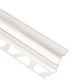 DILEX-PHK Profilé à gorge avec un radius de 3/8" - plastique PVC blanc 1/2" (12.5 mm) x 8' 2-1/2"