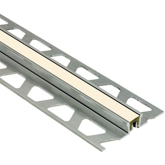 DILEX-KSN Profilé pour joint de surface avec insertion sable de 7/16" - Aluminium 3/8" (10 mm) x 8' 2-1/2"