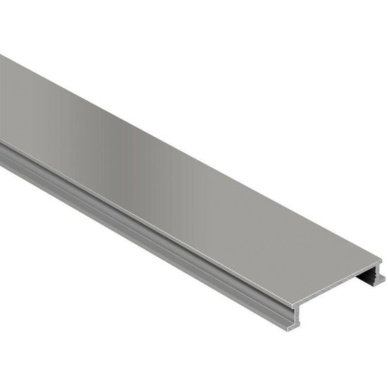 DESIGNLINE Profil décoratif de bordure - aluminium anodisé nickel mat 1/4" (6 mm) x 8' 2-1/2"