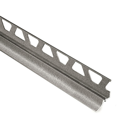DILEX-AHKA Profilé à gorge avec un radius de 3/8" - aluminium gris pierre 1/2" (12.5 mm) x 8' 2-1/2"