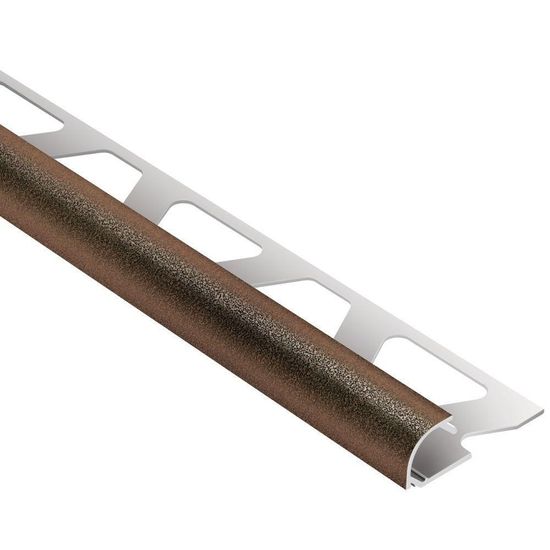 RONDEC Profilé de bordure rond - aluminium  bronze 1/2" (12.5 mm) x 8' 2-1/2"