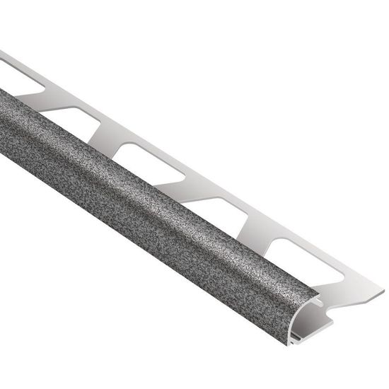RONDEC Bullnose Trim - Aluminum  Pewter 5/16" (8 mm) x 8' 2-1/2"