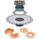 KERDI-DRAIN Ensemble de drain Flange PVC 2" avec grille carrée Acier inoxydable 4"