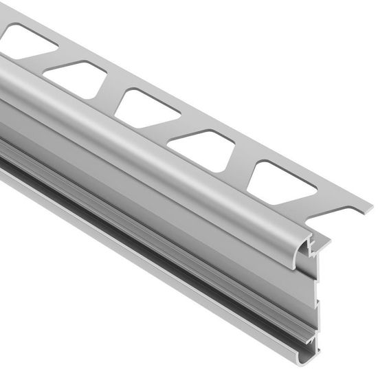 RONDEC-CT Profilé de bordure à comptoir double rail - Aluminum Anodized Matte 5/16" (8 mm) x 8' 2-1/2"