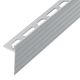 SCHIENE-STEP Profilé de bordure de marche - aluminium anodisé nickel mat 1/2" (12.5 mm) x 8' 2-1/2" avec ailette verticale de 1-1/2"