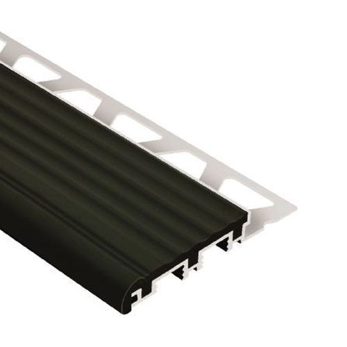 Schluter TREPB StairNosing Profile Aluminum with Black Tread 21/