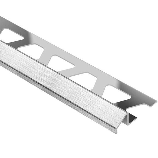 RENO-U Reducer Profile - Brushed Stainless Steel (V2) 7/16" (11 mm) x 8' 2-1/2"
