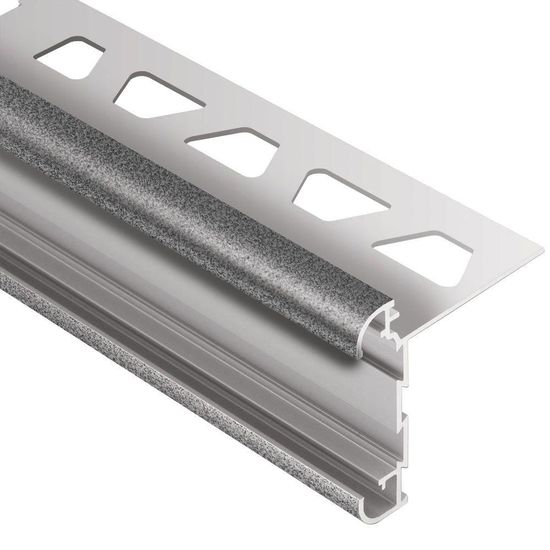 RONDEC-CT Profilé de bordure à comptoir double rail - Aluminum Pewter 3/8" (10 mm) x 8' 2-1/2"
