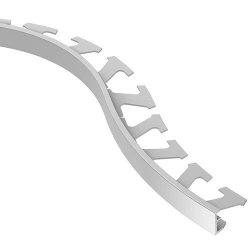 Schluter - SCHIENE - Profilé de bordure de mur alum. gris 7/16