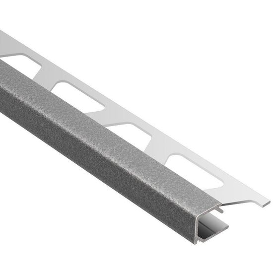 QUADEC Square Edge Trim - Aluminum Pewter 3/8" (10 mm) x 8' 2-1/2"