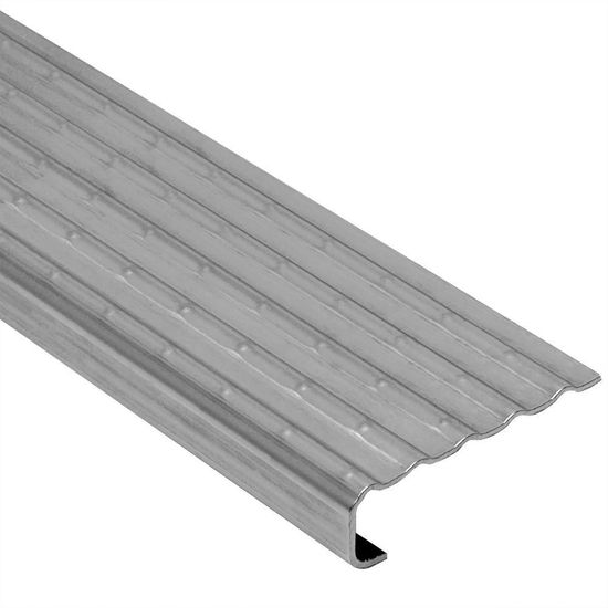 TREP-EK Retrofit Stair-Nosing Profile - Stainless Steel (V2) 1/8" (3 mm) x 8' 2-1/2"