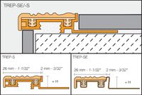 Schluter TREP-SE Stair-Nosing Support - Stainless Steel (V2) 1-1