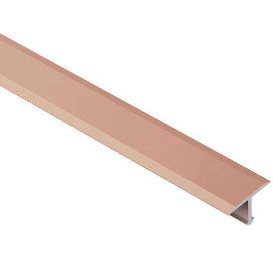 RENO-T Large T-Shaped Transition Profile - Aluminum Anodized Matte Copper 1" (25 mm) x 8' 2-1/2" x 11/32"