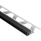 DILEX-KSA Perimeter Joint Profile with 3/8" Self-Adhesive Strip Black - Aluminum 17/32" (14 mm) x 8' 2-1/2"