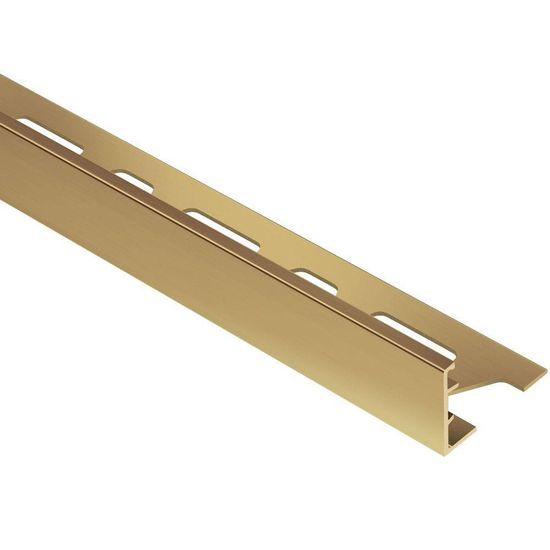 SCHIENE Profilé de bordure pour mur/plancher laiton 11/16" (17.5 mm) x 8' 2-1/2"