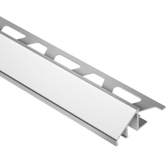 RENO-U Reducer Profile - Aluminum Anodized Bright Chrome 1/2" (12.5 mm) x 8' 2-1/2"
