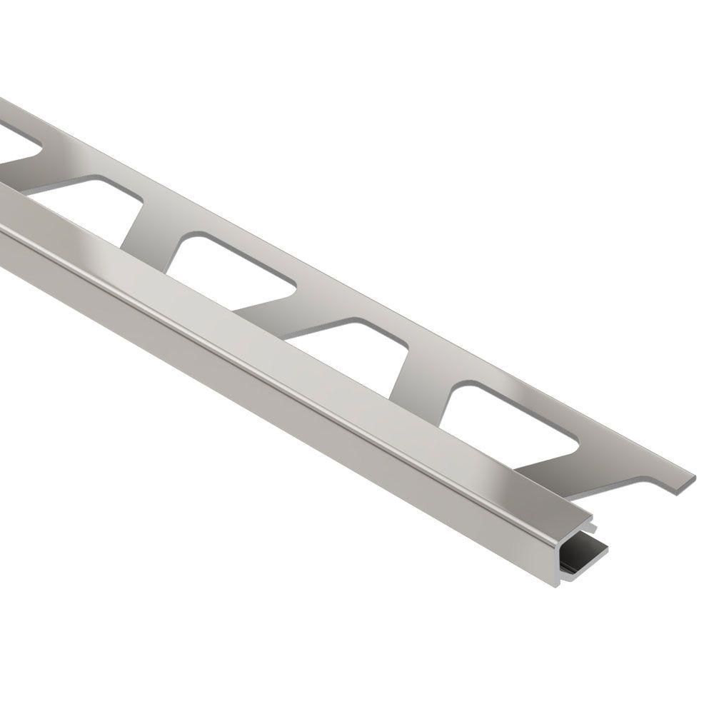 Schluter QUADEC Square Edge Trim Aluminum Anodized Matte Nickel 3/8