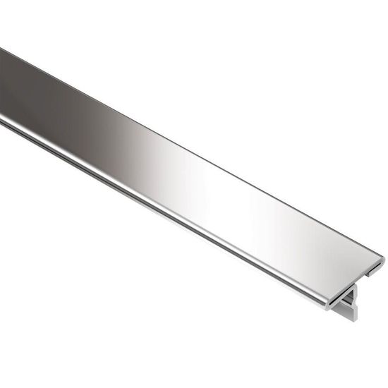 RENO-T Large T-Shaped Transition Profile - Stainless Steel (V2) 1" (25 mm) x 8' 2-1/2" x 11/32"