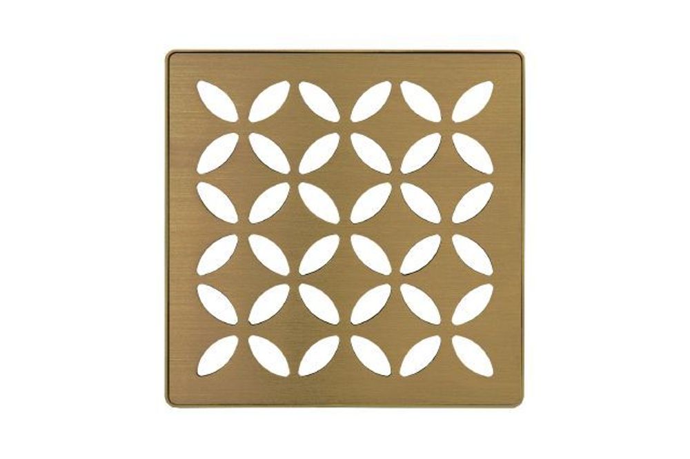 Schluter KERDIDRAIN Square Grate Kit Floral Stainless Steel (V2