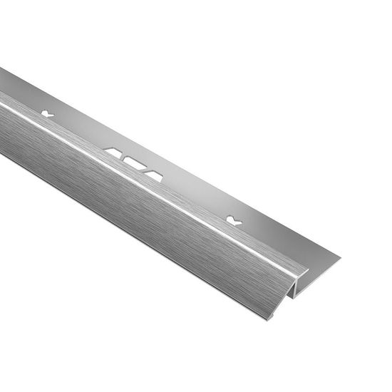 VINPRO-U Profilé réducteur pour revêtement de vinyle - aluminium anodisé chrome brossé 5/32" (4 mm) x 8' 2-1/2"