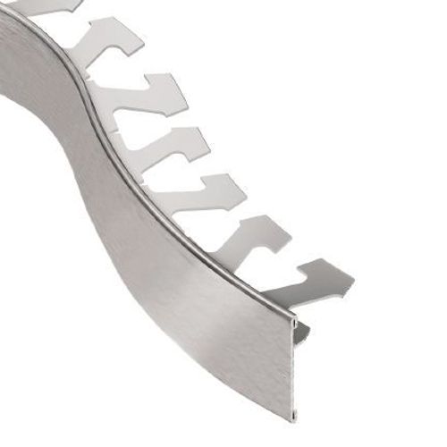 Schluter - SCHIENE-STEP Edging Radius Stairs/Wall Profile with 1-1