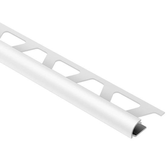 RONDEC Bullnose Trim - Aluminum  Light Grey 1/2" (12.5 mm) x 8' 2-1/2"
