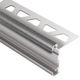 RONDEC-CT Profilé de bordure à comptoir double rail - Aluminum Pewter 5/16" (8 mm) x 8' 2-1/2"