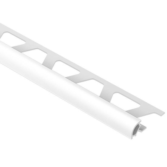 RONDEC Bullnose Trim - PVC Plastic Bright White 1/4" (6 mm) x 8' 2-1/2"