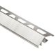 RENO-U Reducer Profile Anodized Aluminum Brushed Nickel 1/2" (12.5 mm) x 8' 2-1/2"