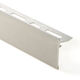 SCHIENE-STEP Profilé de bordure de comptoir/marche - acier inoxydable (V2) brossé 7/16" (11 mm) x 8' 2-1/2" avec ailette verticale de 1-3/16"
