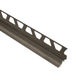 DILEX-AHKA Cove-Shaped Profile with 3/8" Radius Anodized Aluminum Dark Anthracite 3/8" (10 mm) x 8' 2-1/2"