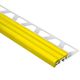 TREP-S Stair-Nosing Profile with Yellow Insert Aluminum 5/16" (8 mm) x 1-1/32" x 8' 2-1/2"