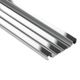 QUADEC-FS Double-Rail Feature Strip Profile - Aluminum Anodized Polished Chrome 5/16" (8 mm) x 8' 2-1/2"