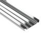 QUADEC-FS Profilé à double rainures Aluminium anodisé Chrome poli 5/16" (8 mm) x 8' 2-1/2"